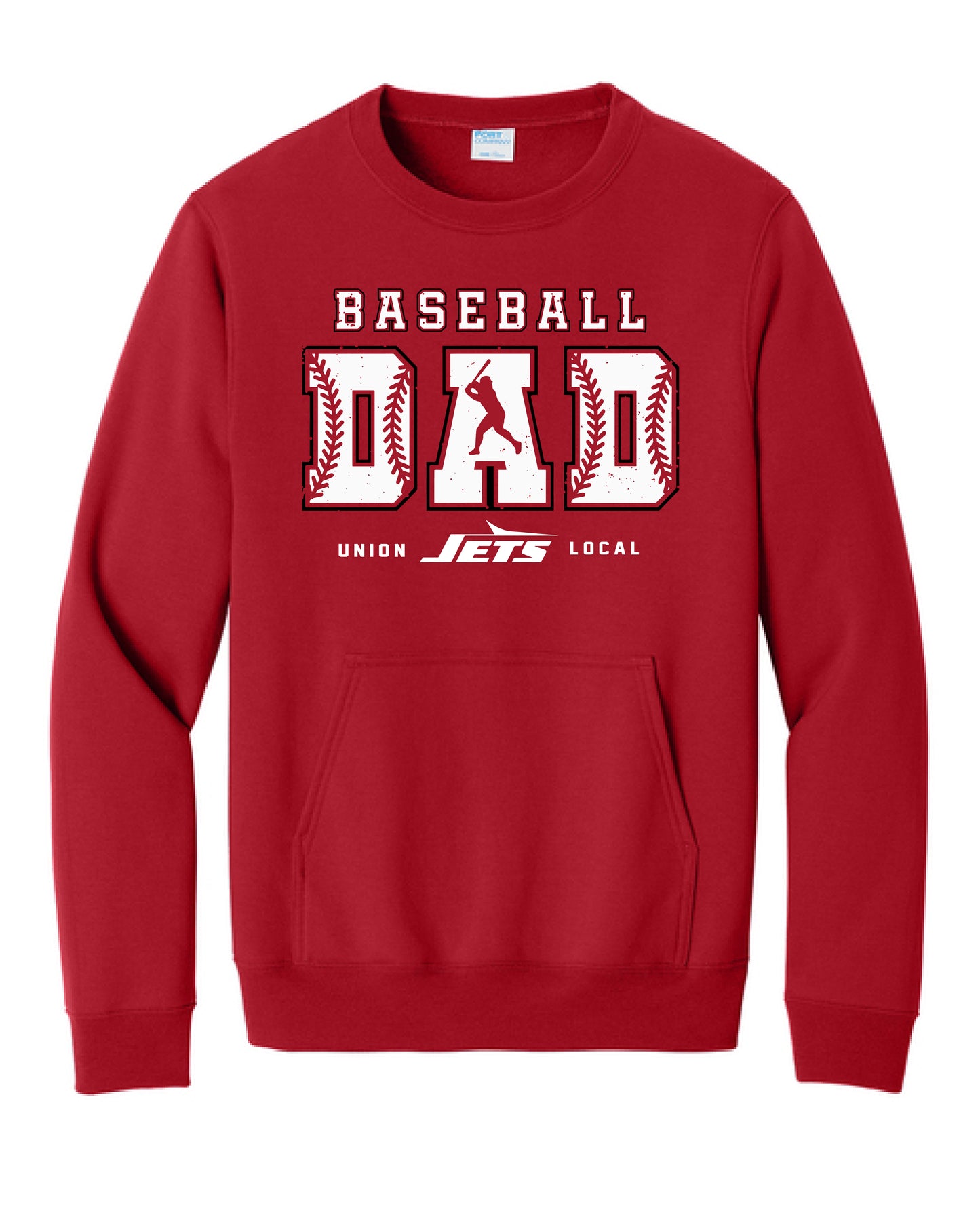 UL Jets Baseball DAD Crewneck w/ Pocket