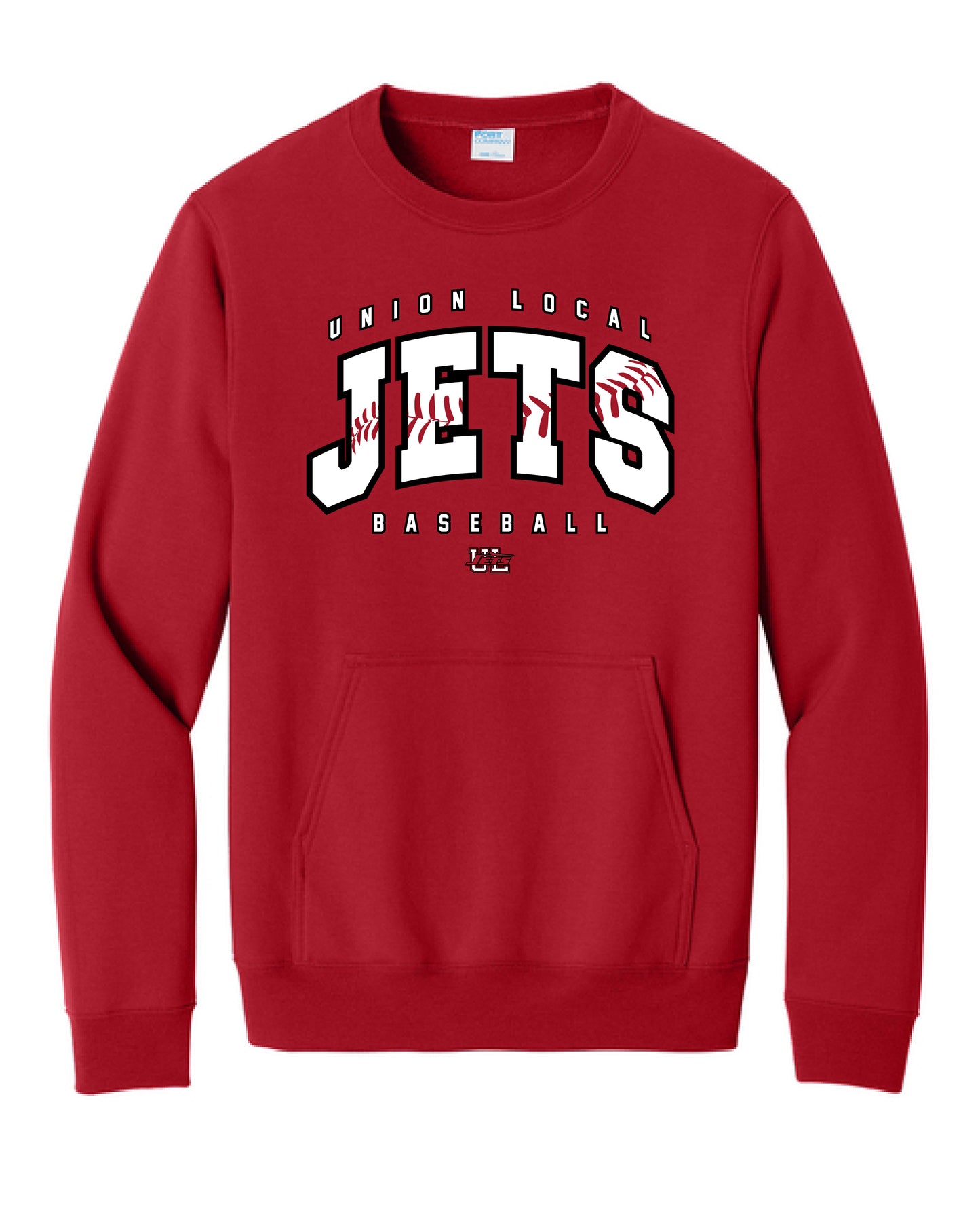 UL Jets Baseball Crewneck w/ Pocket