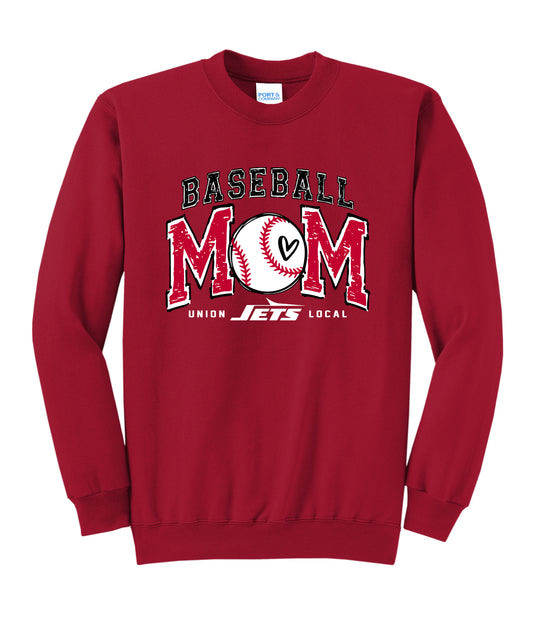 UL Jets Baseball MOM Crewneck
