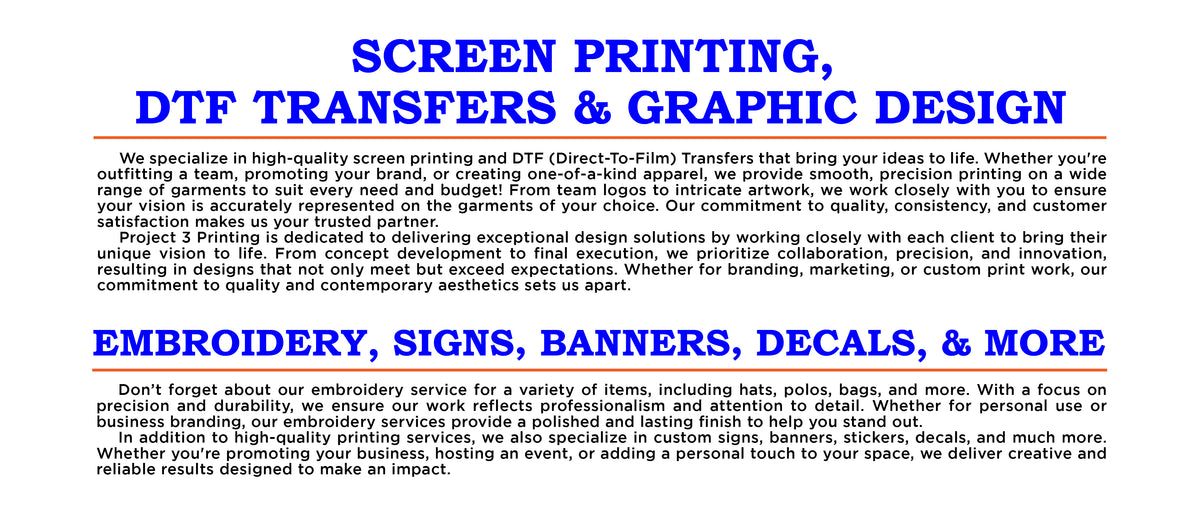 Project 3 Printing